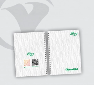 AGENDA DIARIA 2027 - CAPA DURA - 15X21CM - MIOLO COLORIDO