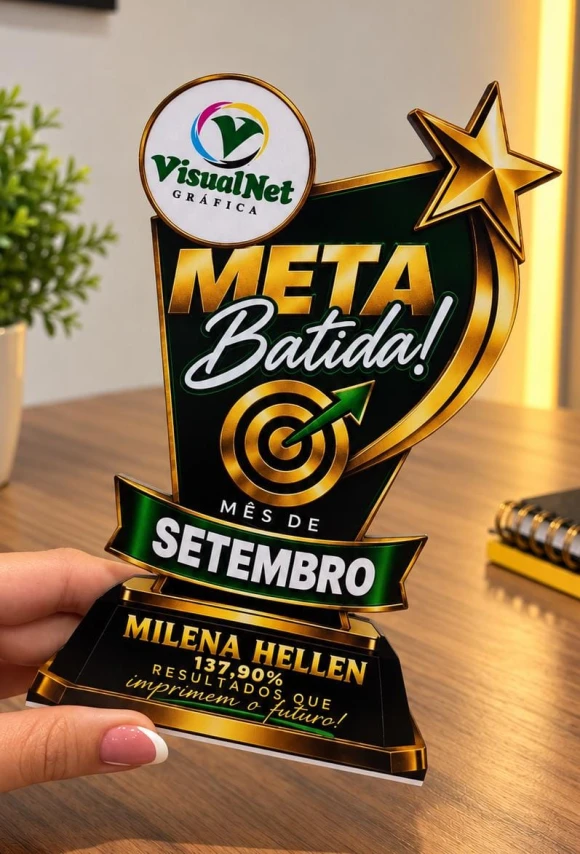 TROFÉU EM PVC PERSONALIZADO