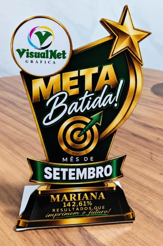 TROFÉU EM PVC PERSONALIZADO